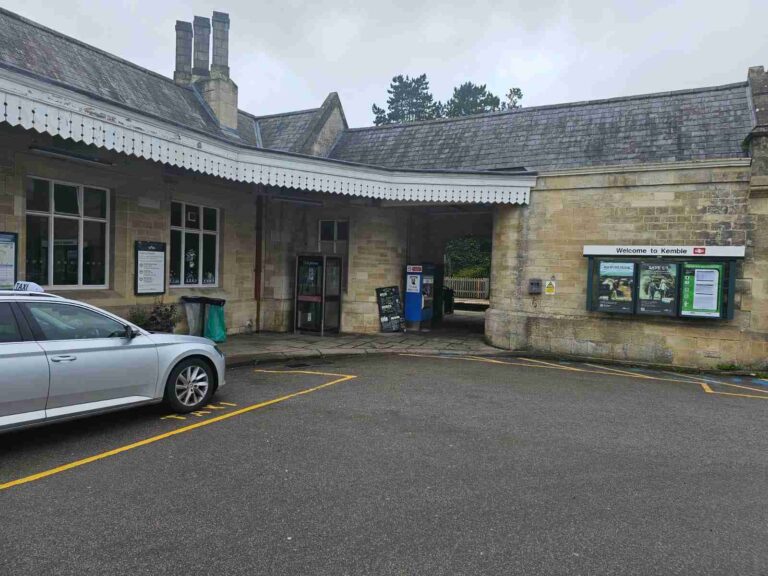 Taxi in kemble train station